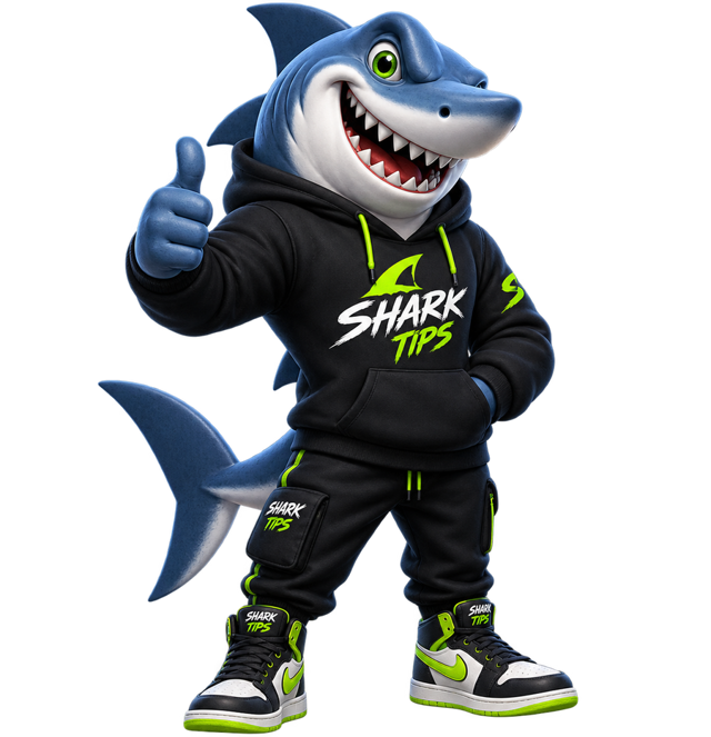 Mascote SHARK TIPS: Ready to tip